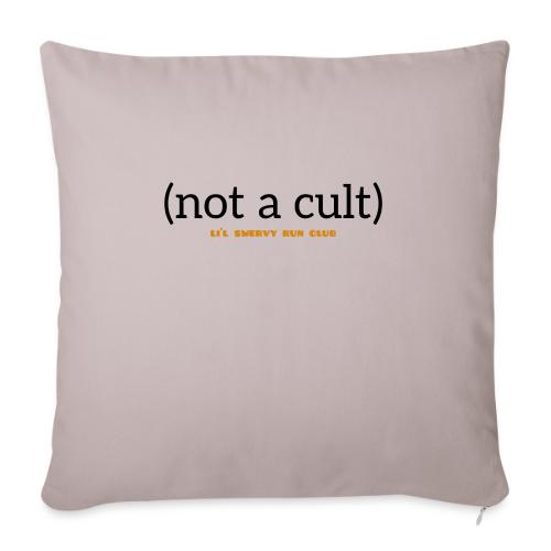 lil swervy run club (not a cult) - Throw Pillow Cover 17.5” x 17.5”