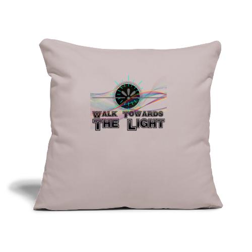 towards the light - Throw Pillow Cover 17.5” x 17.5”