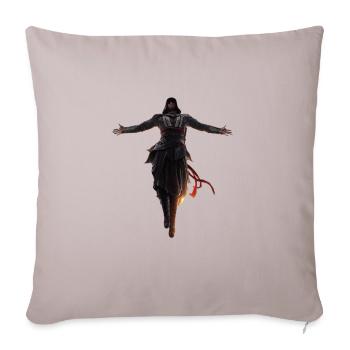 Assassins creed - Throw Pillow Cover 17.5” x 17.5” - light taupe - Front