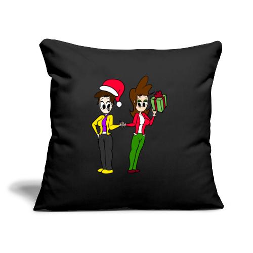 Coll and Dersy Holiday Duo - Throw Pillow Cover 17.5” x 17.5”