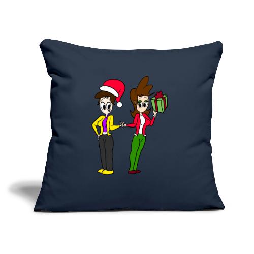 Coll and Dersy Holiday Duo - Throw Pillow Cover 17.5” x 17.5”