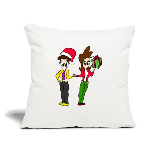 Coll and Dersy Holiday Duo - Throw Pillow Cover 17.5” x 17.5”