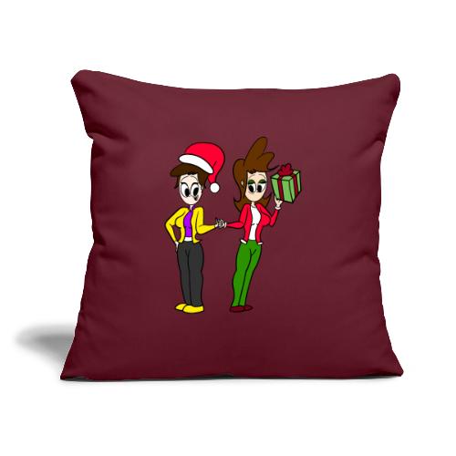 Coll and Dersy Holiday Duo - Throw Pillow Cover 17.5” x 17.5”