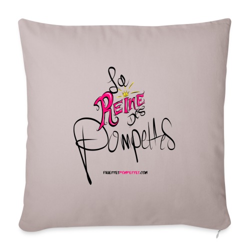 Queen of pompttes - Throw Pillow Cover 17.5” x 17.5”