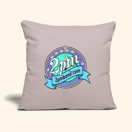 2pm Blue 2022 - Throw Pillow Cover 17.5” x 17.5”