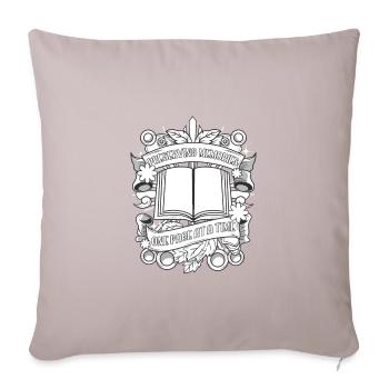 Scrapbooking Preserving Memories One Page at Time - Throw Pillow Cover 17.5” x 17.5” - light taupe - Front