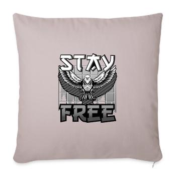 Cadeau patriotique Restez gratuit Eagle Patriot Gift - Housse de coussin décorative - taupe clair - Devant