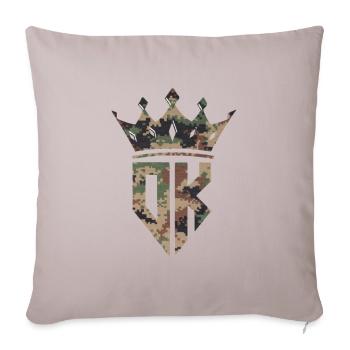 DK Camo - Throw Pillow Cover 17.5” x 17.5” - light taupe - Front
