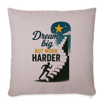 Stairway to the Stars - Throw Pillow Cover 17.5” x 17.5” - light taupe - Front