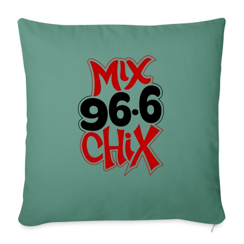 MIX 96.6 CHIX - Throw Pillow Cover 17.5” x 17.5”