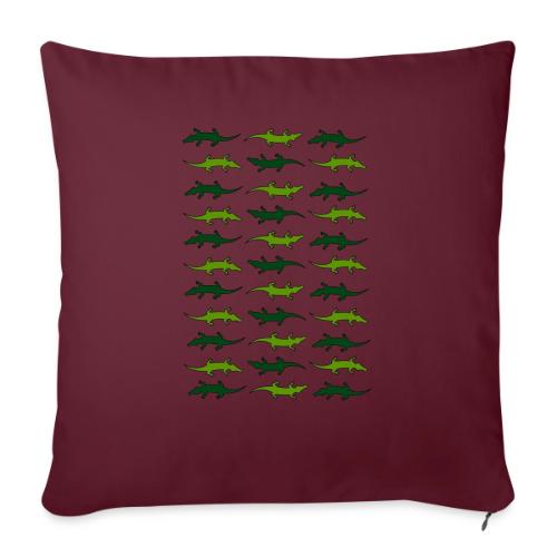Crocs and gators - Throw Pillow Cover 17.5” x 17.5”