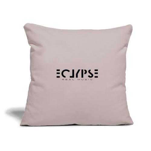 Eclypse Black Logo - Throw Pillow Cover 17.5” x 17.5”