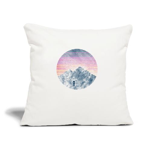 Mountain Sunset - Throw Pillow Cover 17.5” x 17.5”
