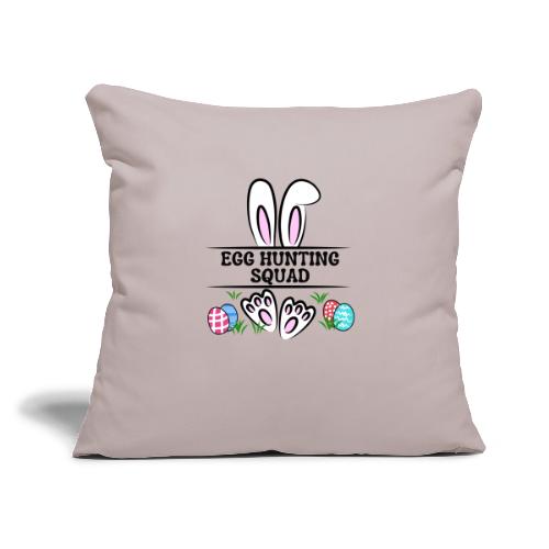 EGG HUNTING SQUAD - Throw Pillow Cover 17.5” x 17.5”
