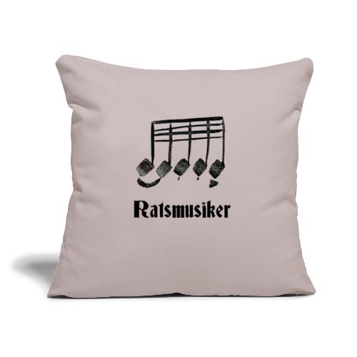 Ratsmusiker Music Notes - Throw Pillow Cover 17.5” x 17.5”