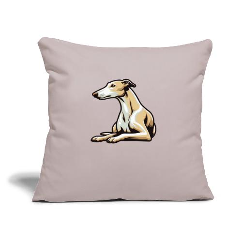 Greyhound - Throw Pillow Cover 17.5” x 17.5”