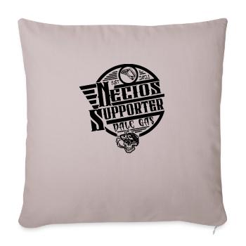 necios 1 - Throw Pillow Cover 17.5” x 17.5” - light taupe - Front