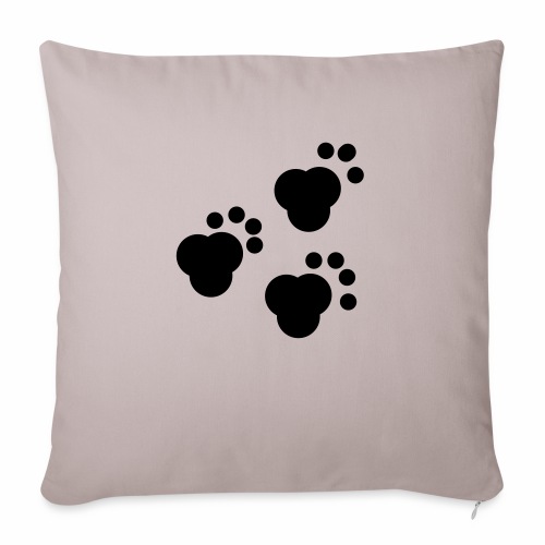 Jeanie Pawprints - Throw Pillow Cover 17.5” x 17.5”