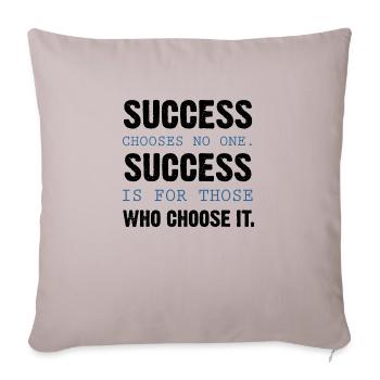 Success green yellow 70s - Throw Pillow Cover 17.5” x 17.5” - light taupe - Front