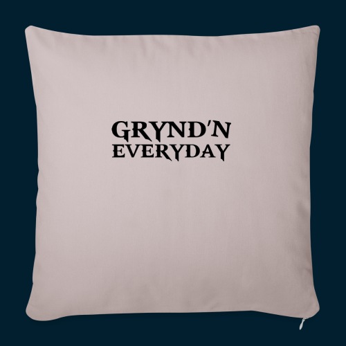 Grynd'N Blk Logo - Throw Pillow Cover 17.5” x 17.5”