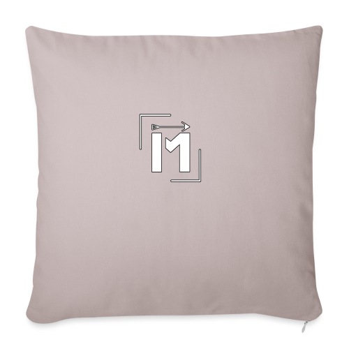 MADE white BrstPKT emblem - Throw Pillow Cover 17.5” x 17.5”
