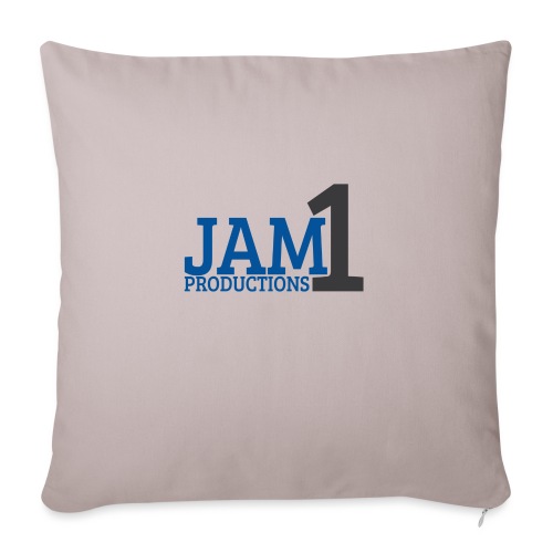 Jam1 Productions logo - Throw Pillow Cover 17.5” x 17.5”