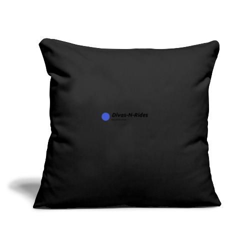 Divas N Rides Blue Dot Spot - Throw Pillow Cover 17.5” x 17.5”
