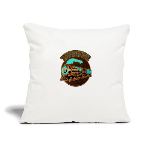 Tracorum Cosmic Train - Throw Pillow Cover 17.5” x 17.5”