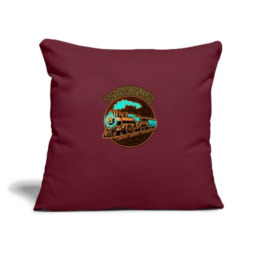 Tracorum Cosmic Train - Throw Pillow Cover 17.5” x 17.5”