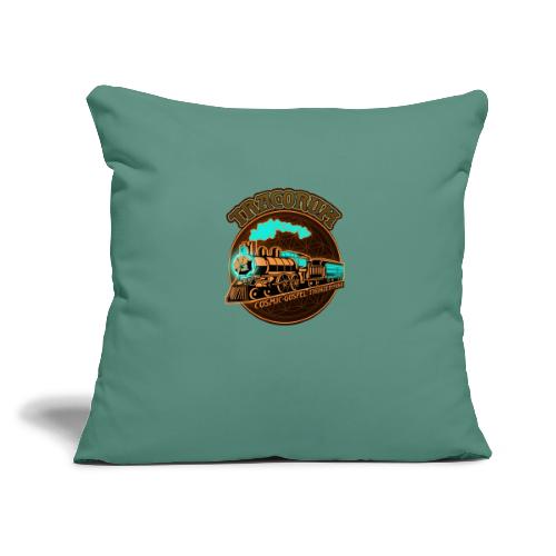 Tracorum Cosmic Train - Throw Pillow Cover 17.5” x 17.5”