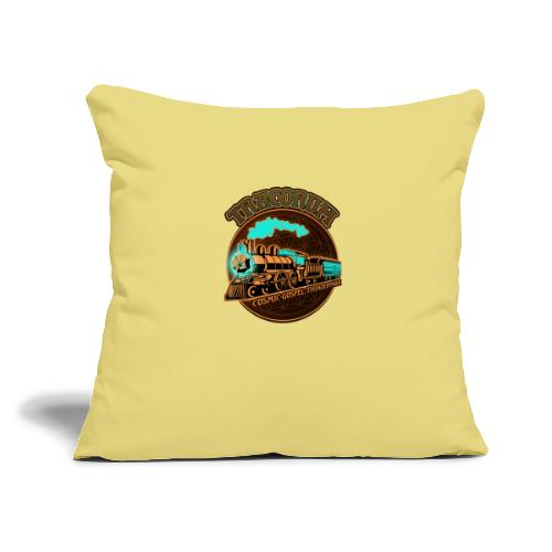 Tracorum Cosmic Train - Throw Pillow Cover 17.5” x 17.5”