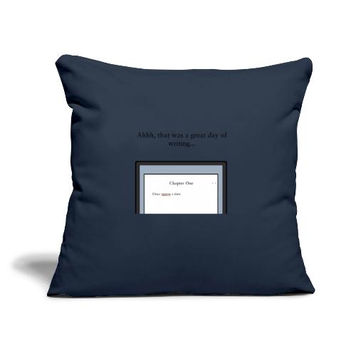 A Day of Writing - Throw Pillow Cover 17.5” x 17.5”