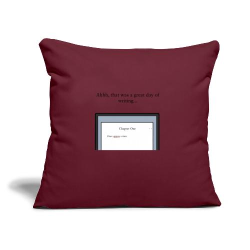 A Day of Writing - Throw Pillow Cover 17.5” x 17.5”