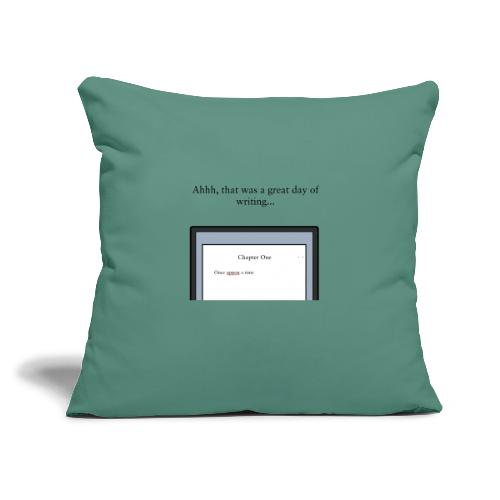 A Day of Writing - Throw Pillow Cover 17.5” x 17.5”
