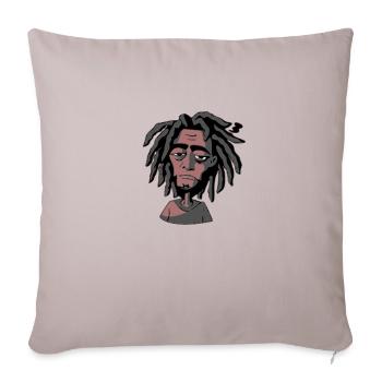 Homme rasta - Housse de coussin décorative - taupe clair - Devant