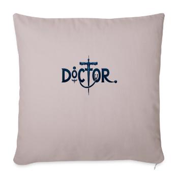 Medical professionals Healthcare heroes Stethoscop - Throw Pillow Cover 17.5” x 17.5” - light taupe - Front