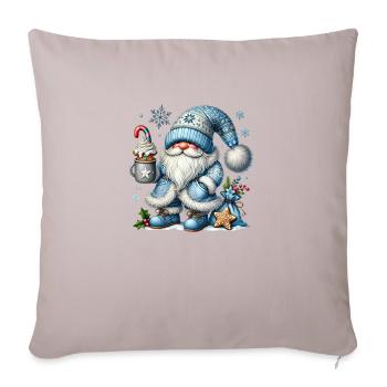 Merry Christmas, Christmas Retro, Cute Christmas - Throw Pillow Cover 17.5” x 17.5” - light taupe - Front