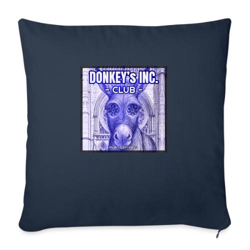 Donkeys INC Club 925 - Throw Pillow Cover 17.5” x 17.5”
