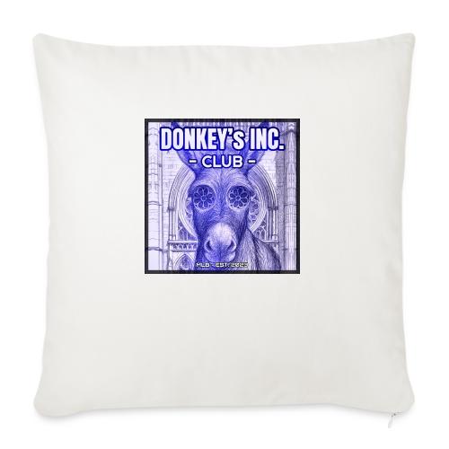 Donkeys INC Club 925 - Throw Pillow Cover 17.5” x 17.5”