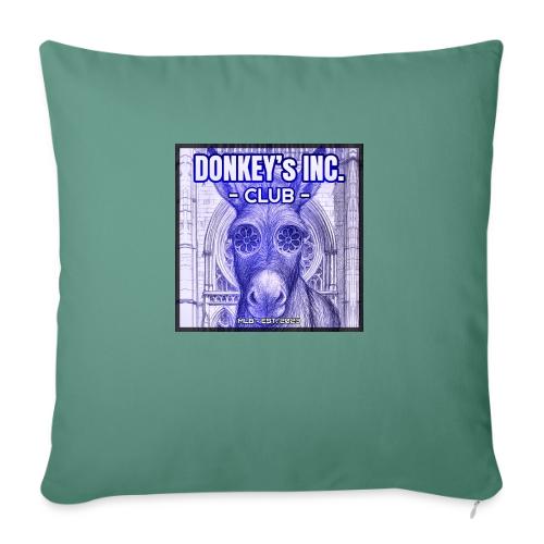 Donkeys INC Club 925 - Throw Pillow Cover 17.5” x 17.5”