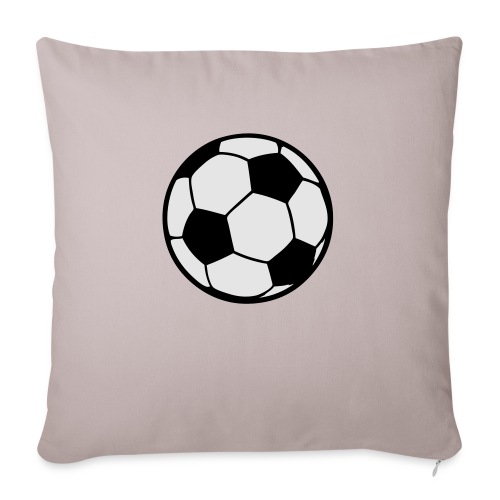 Custom soccerball 2 color - Throw Pillow Cover 17.5” x 17.5”