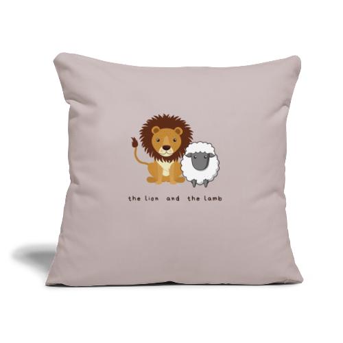 The Lion and the Lamb Shirt - Throw Pillow Cover 17.5” x 17.5”