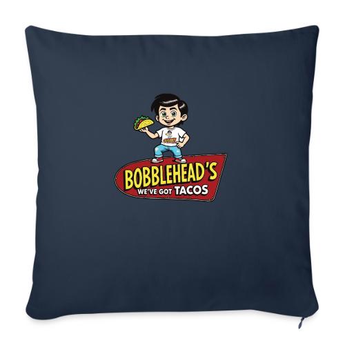 Bobblehead's®: We've Got Tacos™ with Mascot - Throw Pillow Cover 17.5” x 17.5”