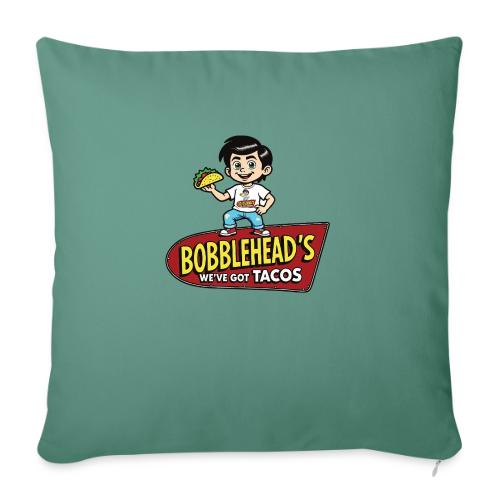 Bobblehead's®: We've Got Tacos™ with Mascot - Throw Pillow Cover 17.5” x 17.5”