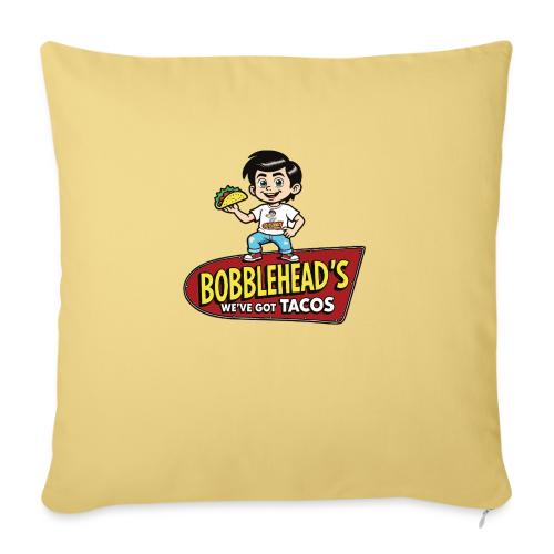Bobblehead's®: We've Got Tacos™ with Mascot - Throw Pillow Cover 17.5” x 17.5”