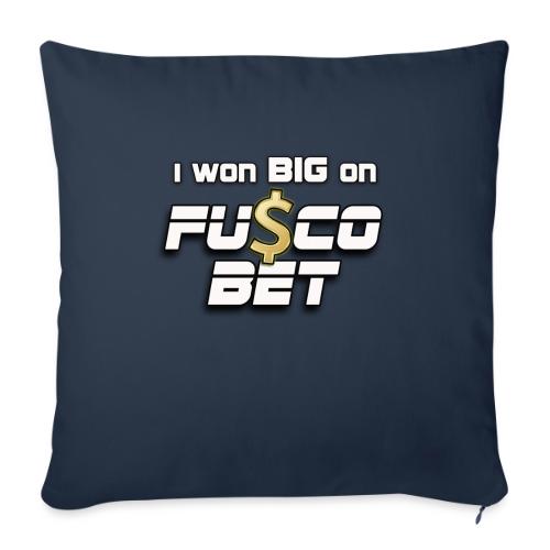 I WON BIG ON FUSCOBET - Throw Pillow Cover 17.5” x 17.5”