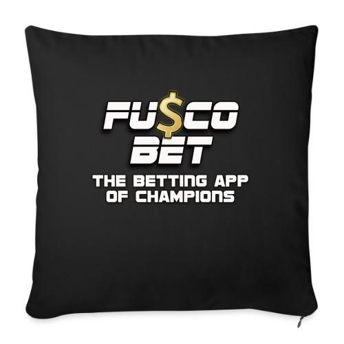 Official FuscoBet Logo - Throw Pillow Cover 17.5” x 17.5”