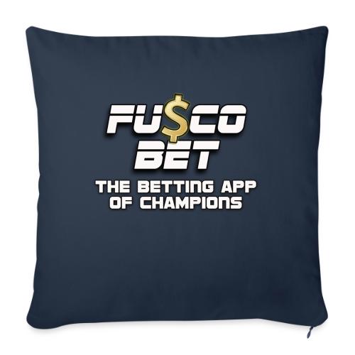 Official FuscoBet Logo - Throw Pillow Cover 17.5” x 17.5”