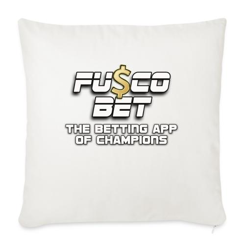Official FuscoBet Logo - Throw Pillow Cover 17.5” x 17.5”