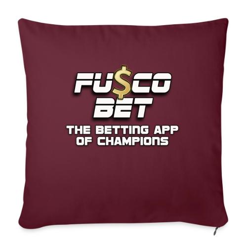Official FuscoBet Logo - Throw Pillow Cover 17.5” x 17.5”